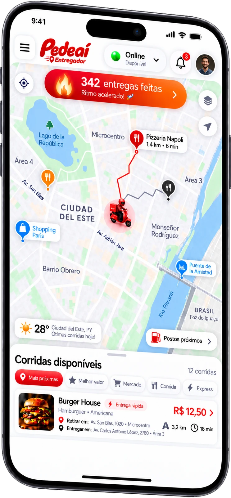 App do entregador